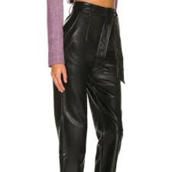 More to come leather look pants, purchased from revolve, size medium, NWT - Picture 2 of 3